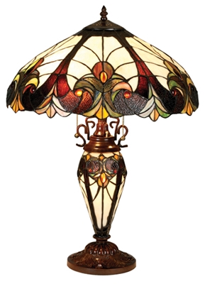Picture of CH18780VI18-DT3 Double Lit Table Lamp