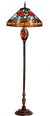 Picture of CH11309FR18-DF3 Roses Floor Lamp