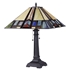 CHLOE Lighting GAHERIS Tiffany-style 2 Light Mission Table Lamp