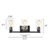 Picture of CH2S124RB22-BL3 Bath Light