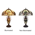 Picture of CH16780VI16-DT3 Double Lit Table Lamp